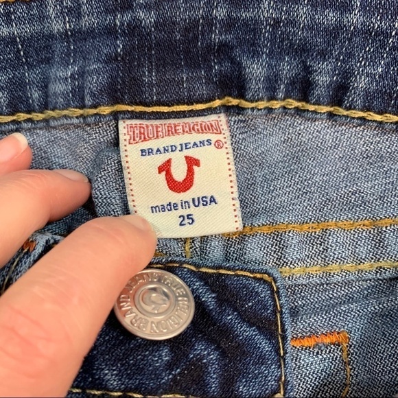 True Religion Straight Leg Jean size 25 - Picture 10 of 11